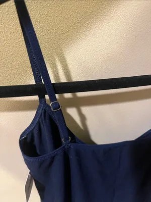Free People Navy Slip Cami Dress thumbnail 5