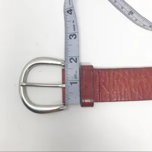 Vintage Fossil Y2K Brown Leather Tooled Floral Western Distressed Belt womens S thumbnail 6