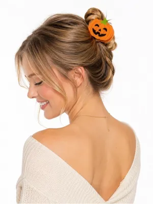 Halloween Pumpkin Hair Clip thumbnail 2