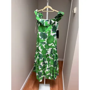 NEW Tuckernuck Hyacinth House Green Dandelion Floral Giselle Dress Size XS thumbnail 3