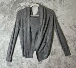 Lululemon Cabin Yogi Reversible Wrap Heathered Medium Grey Small Tencel Cashmere thumbnail 1