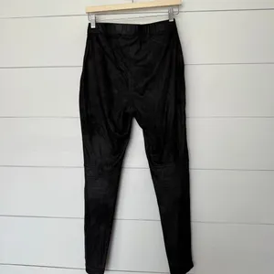 Free People Women’s Small Black Faux Suede Leggings Pants thumbnail 3