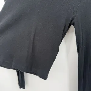 Abercrombie & Fitch Black Long Sleeve Mock Neck Tee thumbnail 6