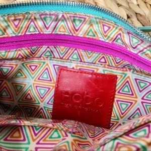 HOBO INTERNATIONAL Purse Crossbody bag Mint Green Leather multi zip pockets thumbnail 6