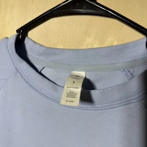 Yogalicious Light Blue Crewneck Sweatshirt Size S Oversized Pullover Athleisure thumbnail 4