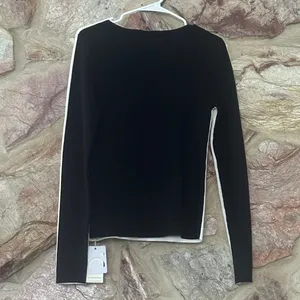 Commense Two Tone Panel Knit Top size XL White thumbnail 4