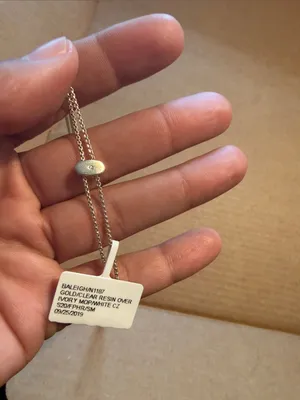 NWOT Kendra Scott Baleigh Gold Ivory Mother of Pearl Long Necklace thumbnail 3