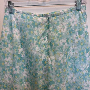 Tyler Boe Aqua Daisy Floral Midi Skirt Cottage Fairy Coastal Granddaughter‎ Sz 8 thumbnail 7