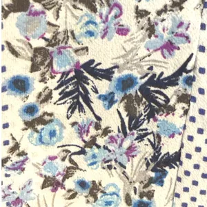 BANJUL Floral‎ Polka Dot Halter Wide Leg Jumpsuit Blue White Tie Waist NWOT M thumbnail 7