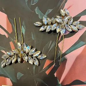 Jeweled Wedding hair Pins thumbnail 1
