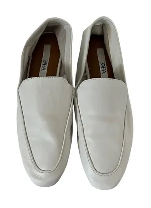Zara white loafers NWOT   thumbnail 1