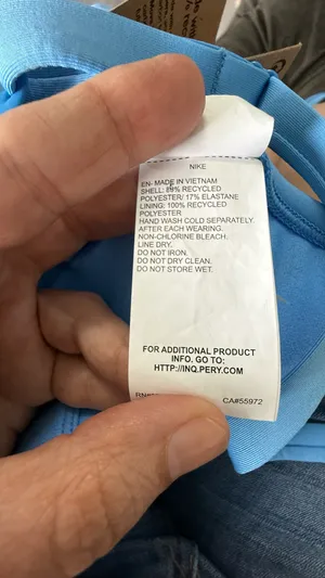 Nike Women’s Swim "Move to Zero" One-Piece Swimsuit - Light Blue - Size Large (L) thumbnail 12