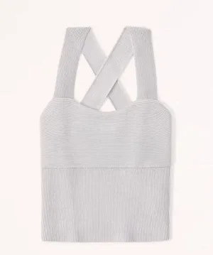 Abercrombie and Fitch Women's Ottoman Cross-Back Tank thumbnail 1