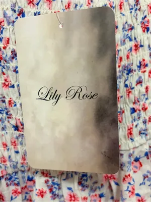 Lily Rose Floral Molded Cup Linen-Blend Romper‎ Medium NWT thumbnail 5