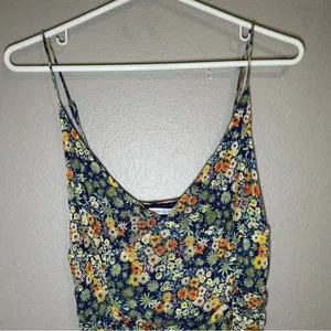NEW Urban Outfitters Moonbeam Floral ruched mesh mini dress women’s size large thumbnail 4