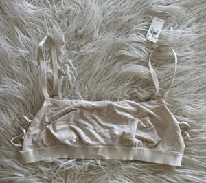 Aerie Real Good Strappy Side Lace Up Bralette Size Large thumbnail 1