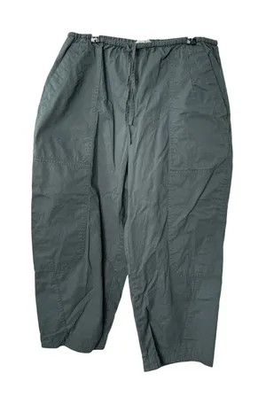 Banana Republic Utility Barrel Pants Sage Green Cotton Petite Medium thumbnail 1