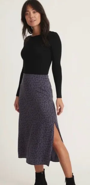 ✨Marine Layer Ryan Slip Slit Midi Cheetah Print Sz 4 Skirt✨ thumbnail 1