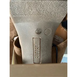 A.N.A‎ Daly Womens Cognat Brown Suede Strappy Open Toe Block Heel Sandals thumbnail 12