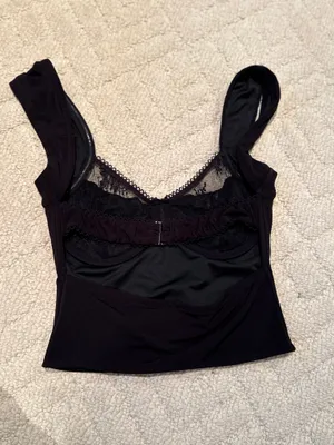 Tiger Mist Black Lace Bustier Top XXS thumbnail 3