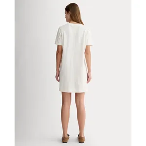 Everlane The Organic Cotton Weekend Tee Dress Size Medium Cream Lightweight thumbnail 15