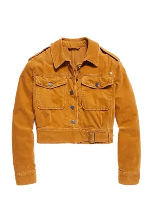 Free People Everlyn Jacket Corduroy Utility Jacket Small Camel thumbnail 4