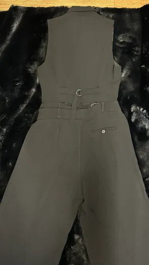 ZARA Black Sleeveless Oversized Vest Jumpsuit thumbnail 14