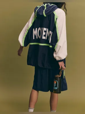 NWT Free People FP Movement Care FP Like The Wind Logo Jacket - midnight navy- M thumbnail 8