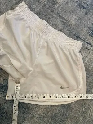 Nike White Tempo Brief Lined Athletic Running Shorts Women's Small thumbnail 7