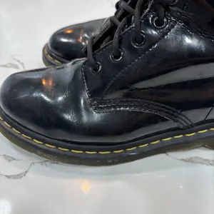 Dr. Martens Boots Womens Size 10 Black Lace Up Glossy thumbnail 8