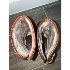 UGG Australia Lynnea II Leather Clog BOOTS Leather Fold Sz 7 Sheepskin‎ Lined thumbnail 6