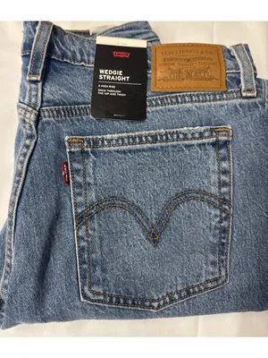 Levi's 30x28 Premium Wedgie Straight Ankle Women's Jeans Invest Access Med Wash thumbnail 7