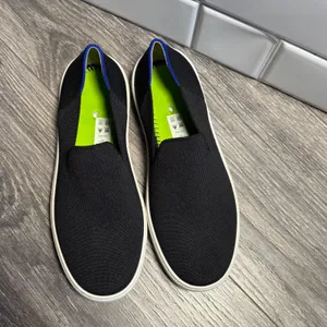 Rothy's‎ The Original Slip On Black Knit Sneakers Women's Size 5.5 thumbnail 2