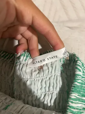 Green Striped Altar'd State  thumbnail 3