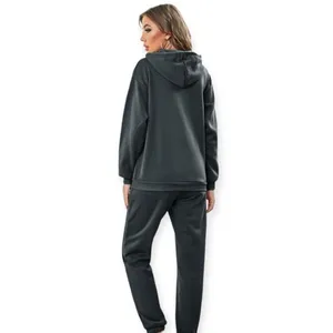 SheIn SZ S grey thermal lined sweatshirt set thumbnail 2