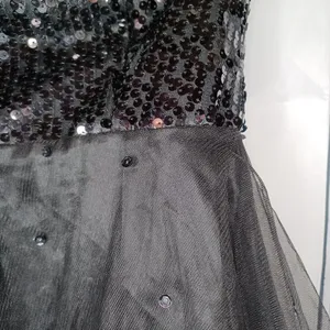 For your special day black strapless sequin mini dress thumbnail 6