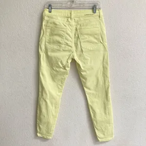Current/Elliott Stiletto Skinny Jeans women’s 27 ‎ light yellow cropped denim thumbnail 6