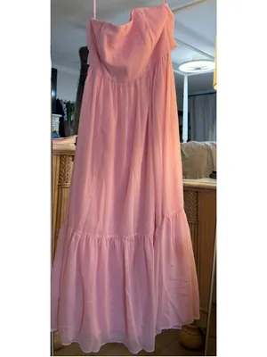 NEW Petal & Pup Celestria-Maxi-Dress-Pink 4 $99 NO SCARF thumbnail 5