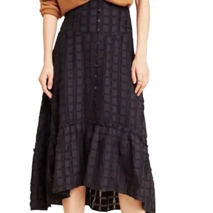 Anthropologie Maeve Womens Hi-Lo Skirt Sz 6 Whimsigoth Boho Witchy Dark Academia thumbnail 2