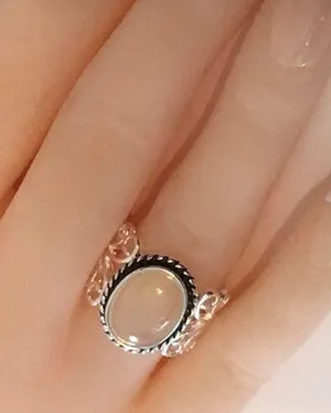 Vintage Style Moonstone Ring, Size 8 Silver thumbnail 2