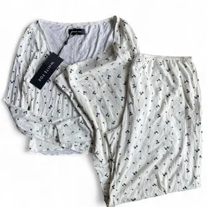 NWT White-fox-boutique Women's White and Cream Pajamas thumbnail 1