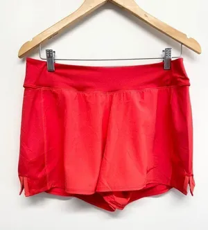 Nike Shorts Womens Size Large Red Athletic DRI-FIT Lined thumbnail 8