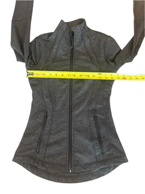 Lululemon Define Jacket Heathered Herringbone Gray Womens Size 4 thumbnail 11