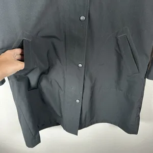 L.L.Bean Womens Small‎ Black Full Zip Snap Long Jacket Removeable Liner Outdoor thumbnail 3