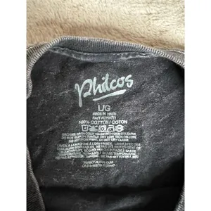 Philcos Unisex L Gray Acid Wash T-Shirt Stitched Bear Graphic Vintage thumbnail 6
