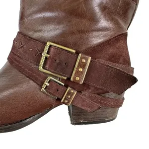 The Sak Women's Harper Leather Boho Ankle Boot Bootie Brown Size 8 thumbnail 4