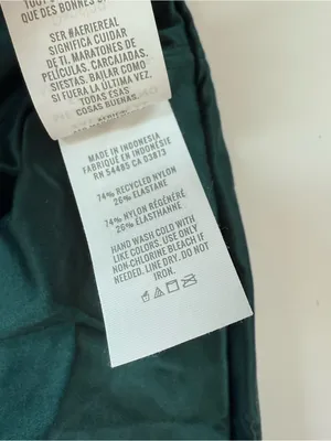 Aerie Smoothez Shine Corset Bra Top Deep Forest Green thumbnail 5