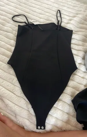 Forever 21 Knit Black Bodysuit thumbnail 1