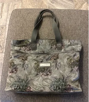Diane Von Furstenberg Vintage Floral Tapestry Tote Bag‎ Purse EUC Designer thumbnail 1