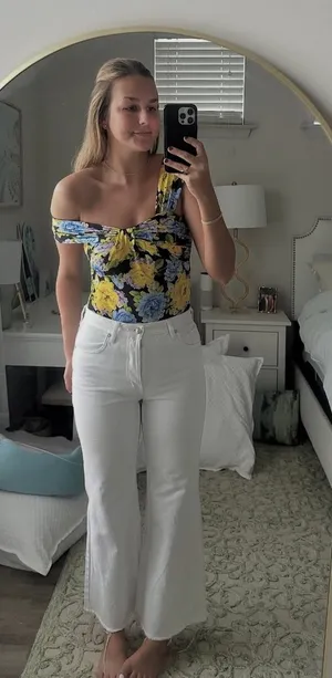 ZARA Floral Bodysuit thumbnail 1